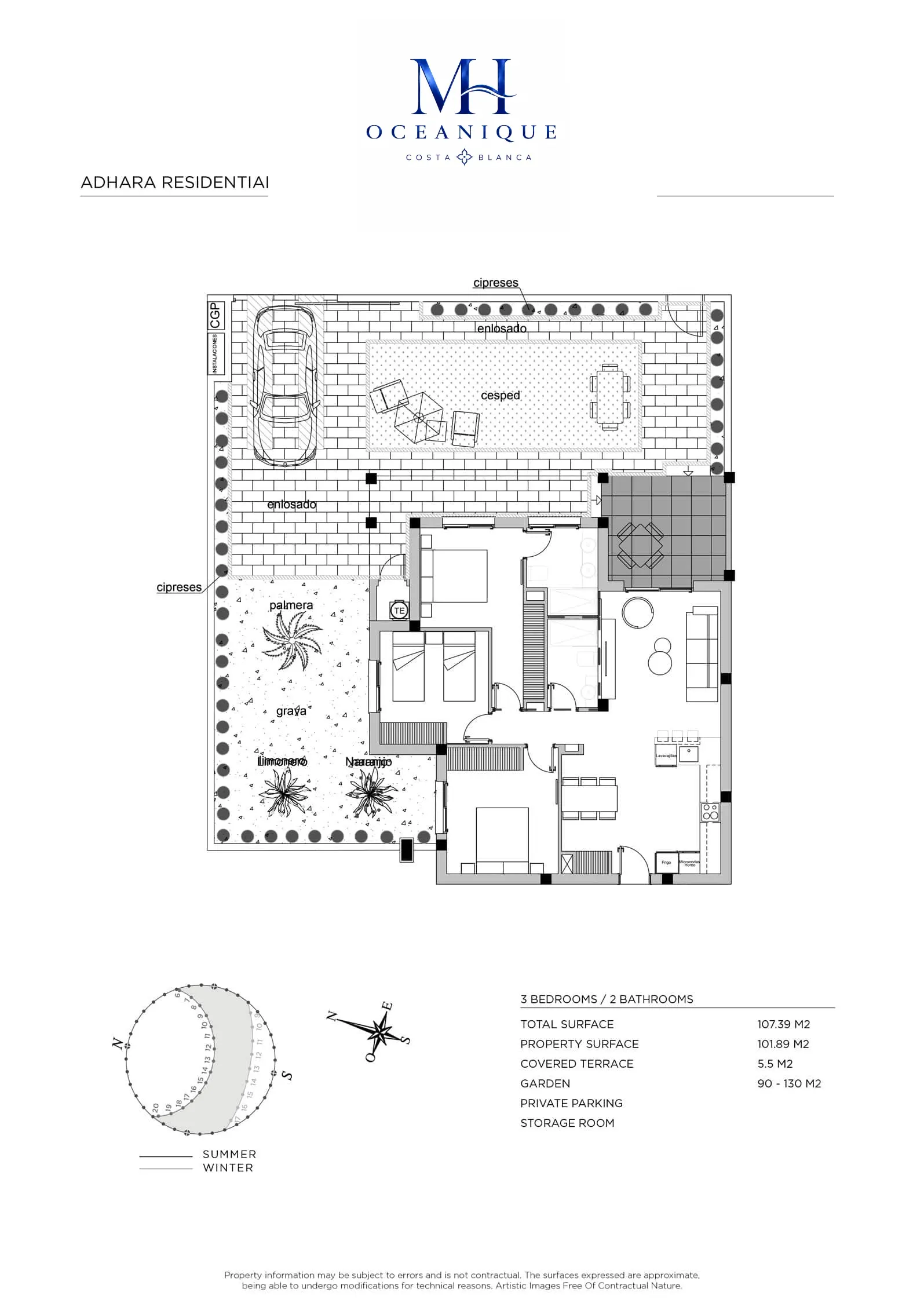 Adhara Jazmin Garden Planos