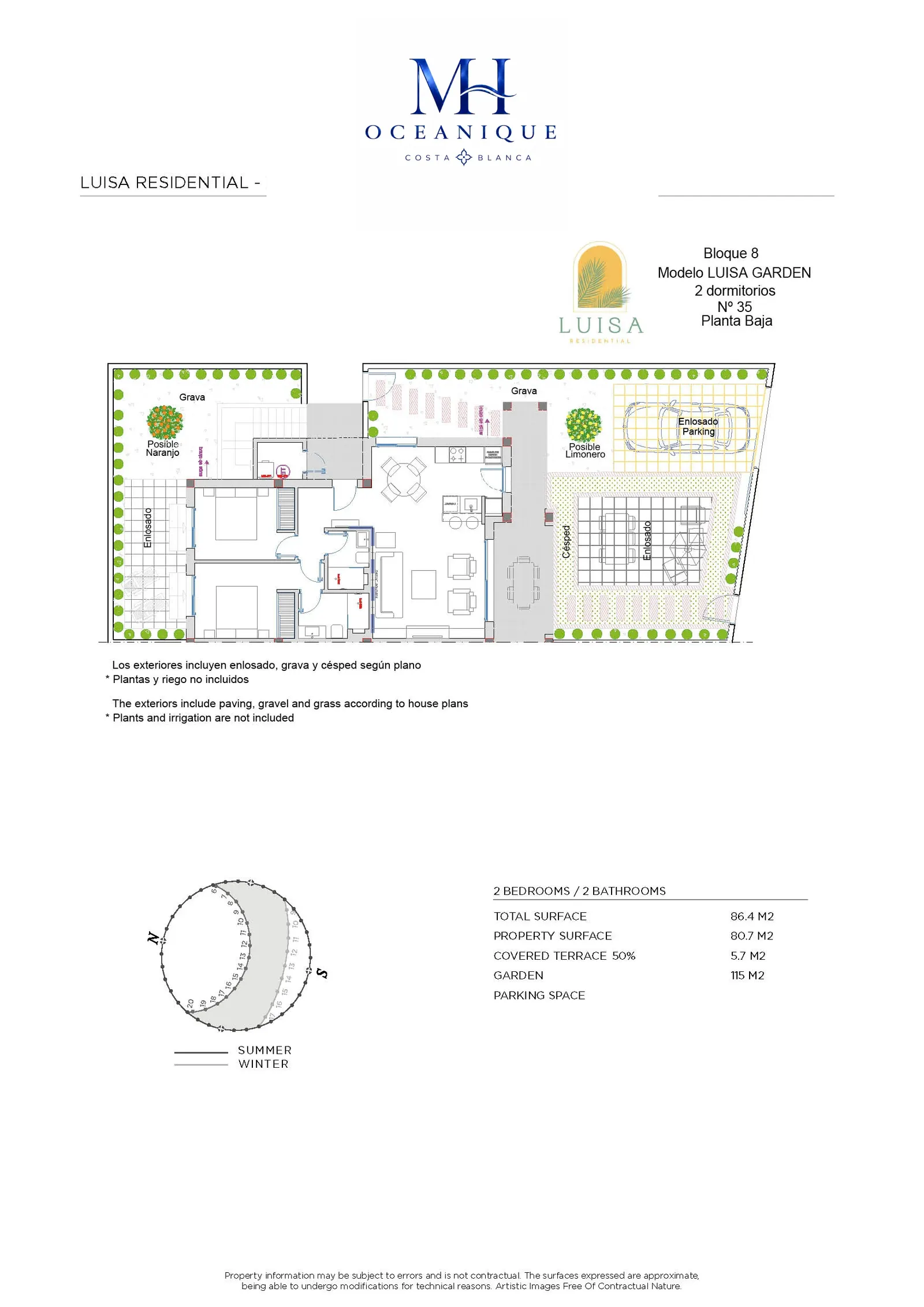 Luisa Garden Planos
