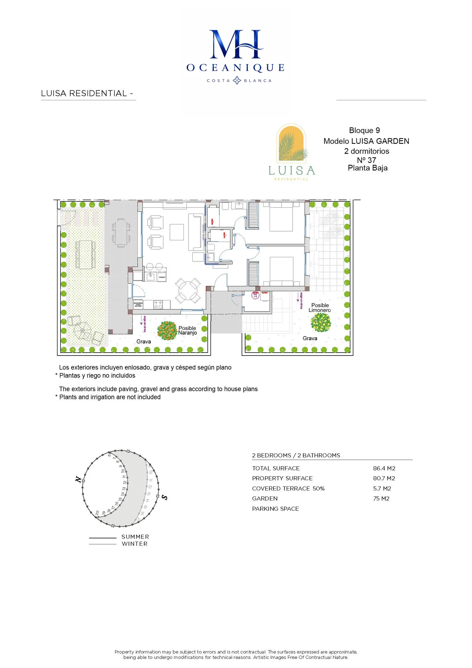 Luisa Garden Planos