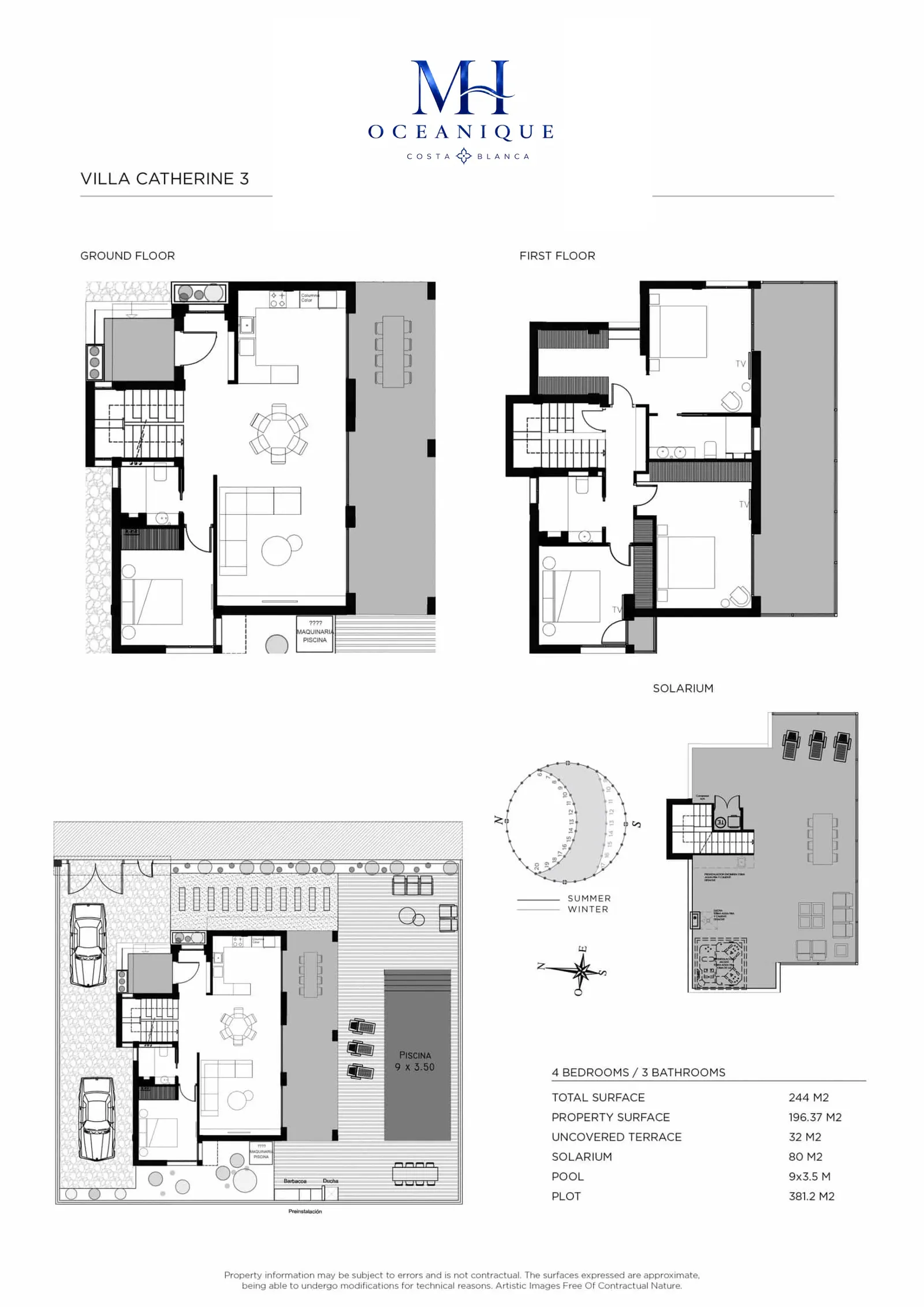 Villa Catherine 3 Planos