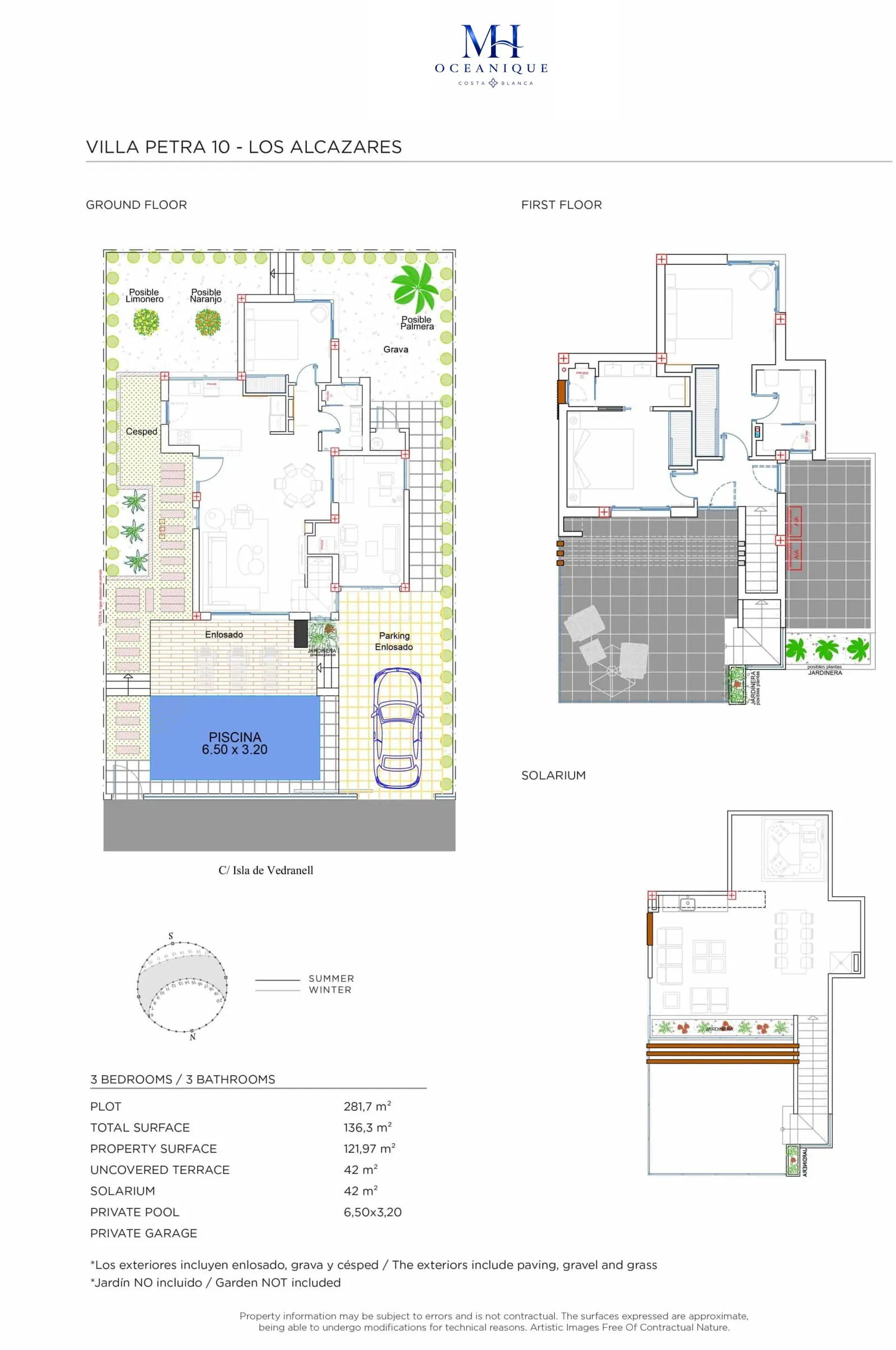 Villa Petra Planos